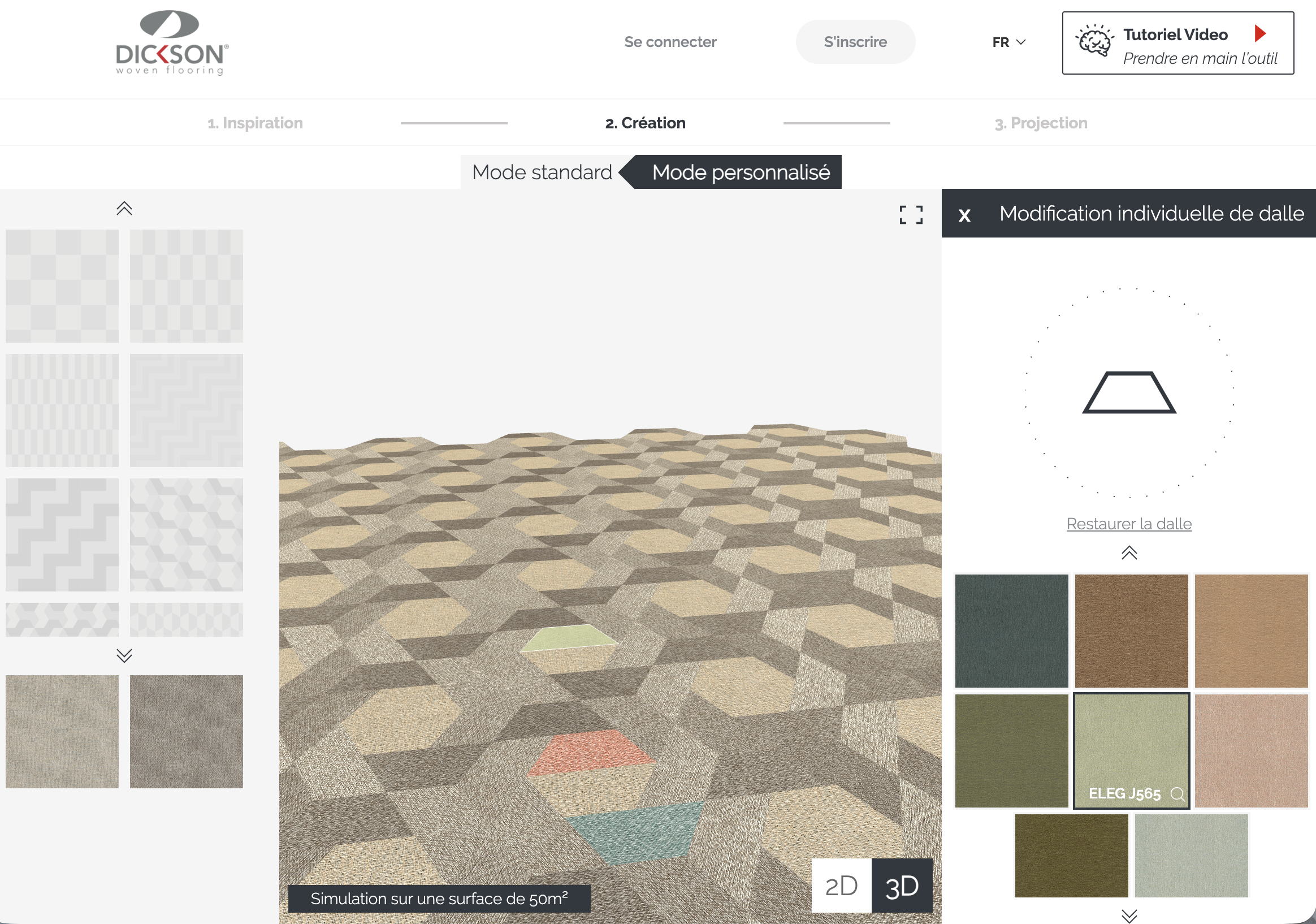 Modification individuelle de dalles Dickson Flooring